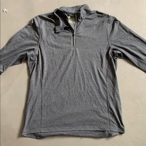 Gray quarter zip long sleeve size L